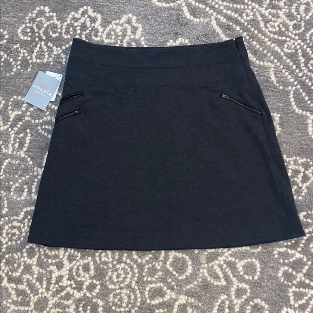 Athleta Ponte Moto Skirt. Stretch fabric.